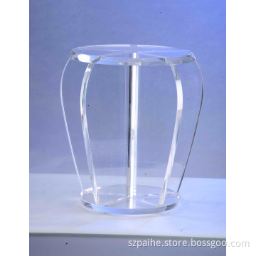 Lucite Transparent Round Stool (CY3001)